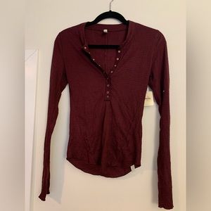 Free people long sleeve thermal tee - Tags Attached